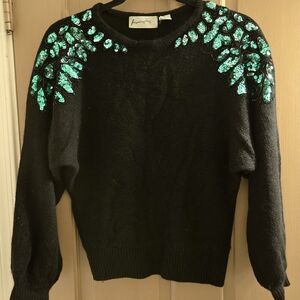 Vintage size medium silk blend sequin sweater
